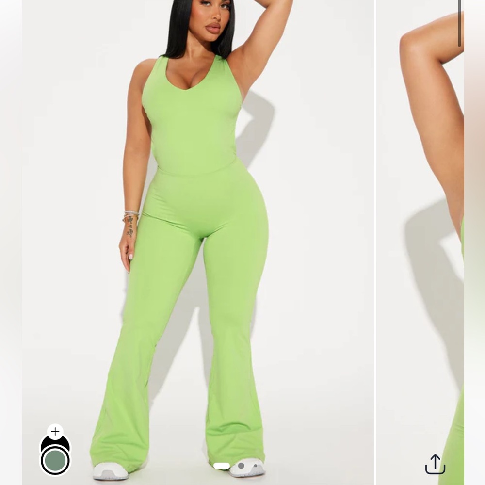 Active Jumpsuit - Green 3X
